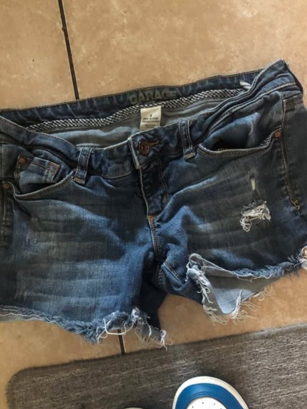 Low rise Garage Cut Off Shorts